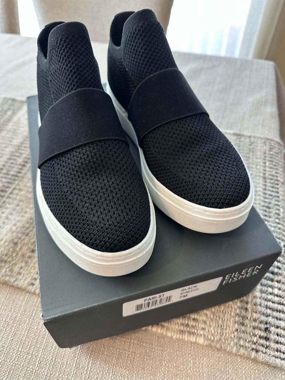 Eileen Fisher Pari Slip-On Shoes (BLACK) - EUC - Size 7